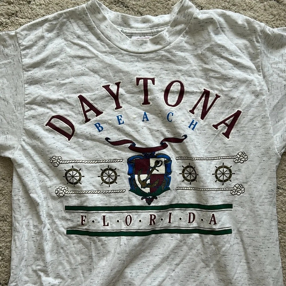 Vintage Daytona Beach single stitch cotton t-shirt, size large, made in USA - Picture 2 of 7